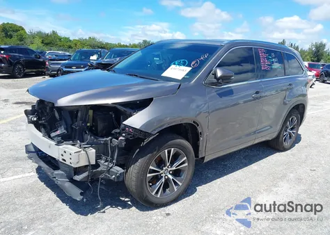 2016 Toyota Highlander Xle V6 from USA, damaged, VIN 5TDKKRFH2GS155841